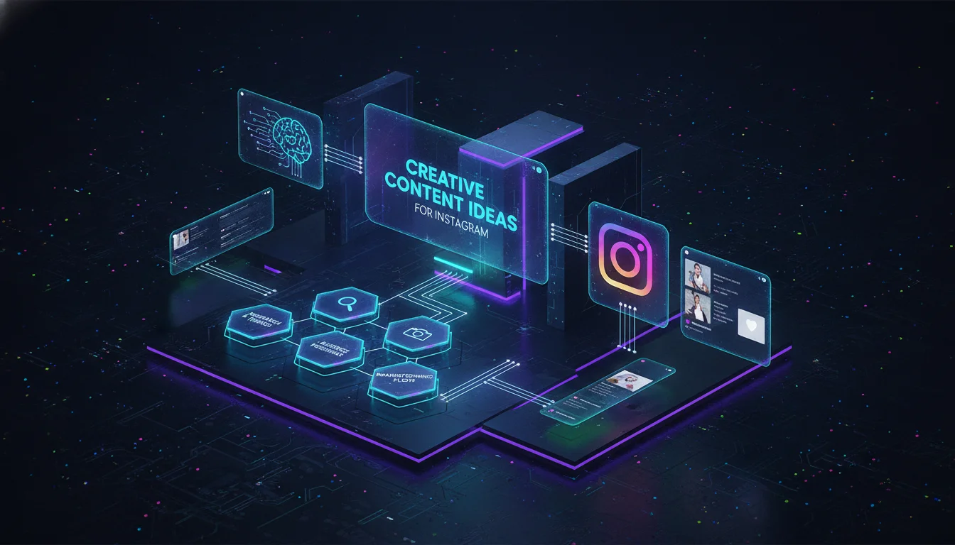 Building a System for Creative Content Ideas for Instagram — illustrated overview