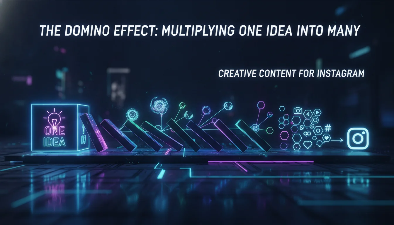Visual guide to The Domino Effect: Multiplying One Idea into Many