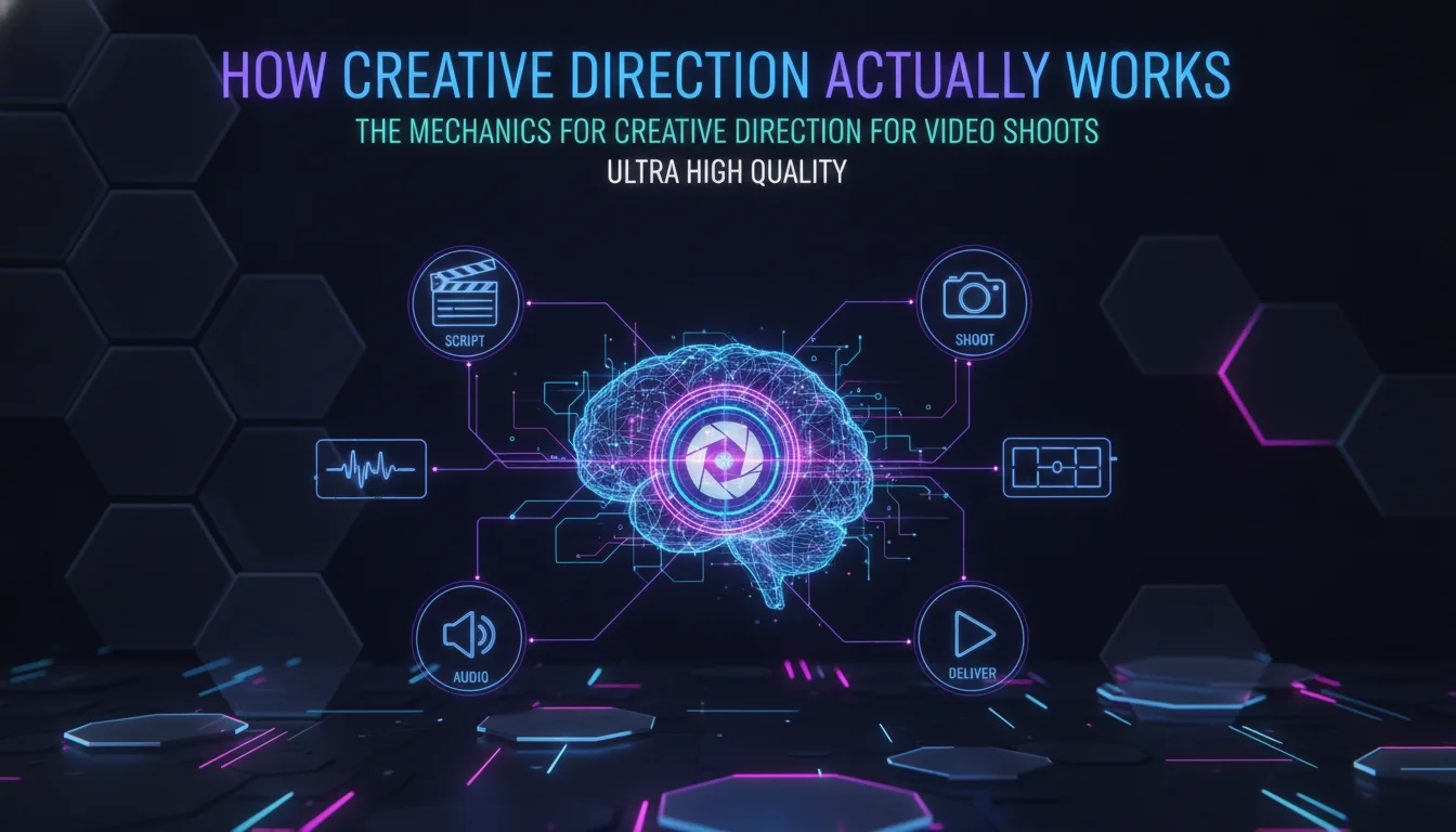 How Creative Direction Actually Works: The Mechanics — illustrated overview