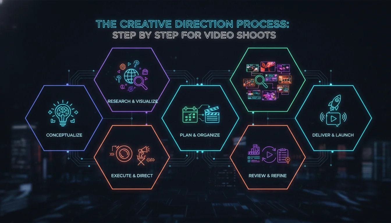 Visual guide to The Creative Direction Process: Step by Step