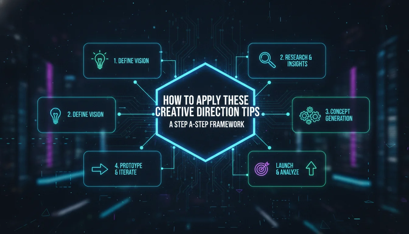 Concept illustration for How to Apply These Creative Direction Tips: A Step-by-Step Framework