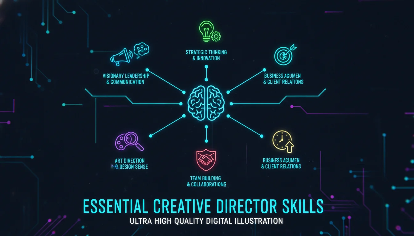Essential Creative Director Skills — illustrated overview