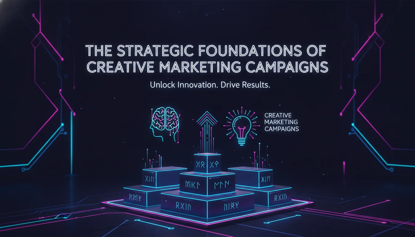 The Strategic Foundations of Creative Marketing Campaigns — illustrated overview