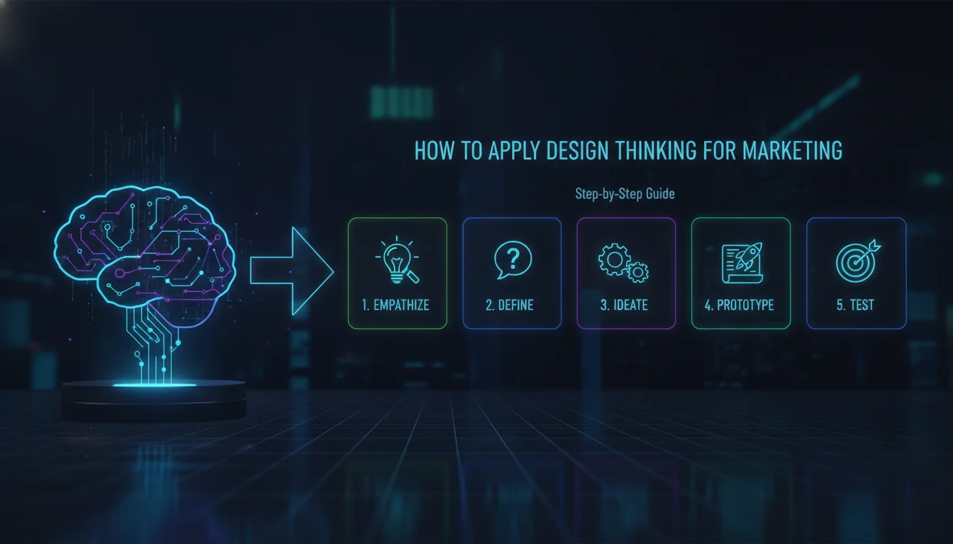 Concept illustration for How to Apply Design Thinking for Marketing: Step-by-Step