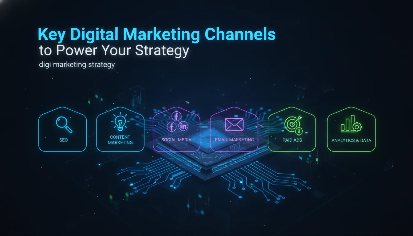 Concept illustration for Key Digital Marketing Channels to Power Your Strategy