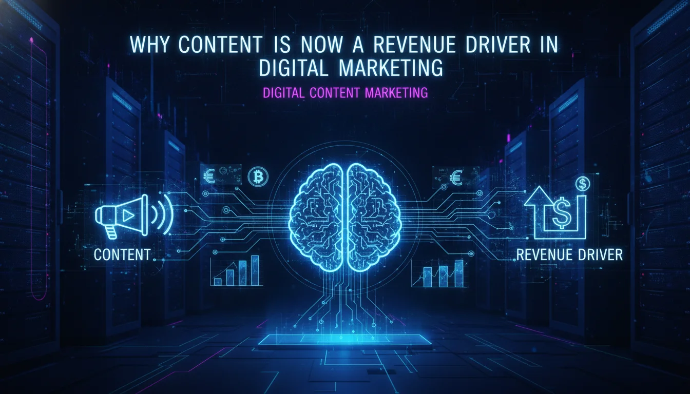 Why Content Is Now a Revenue Driver in Digital Marketing — illustrated overview