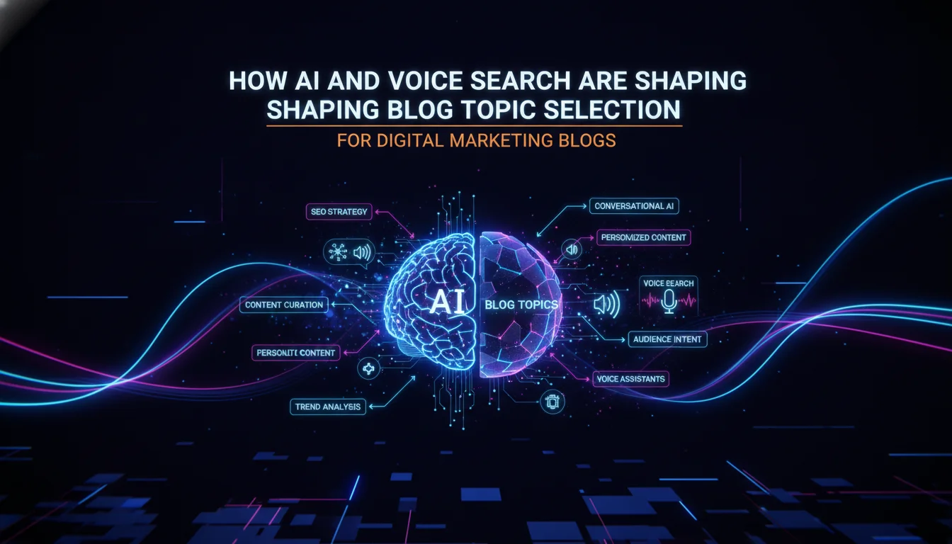 Visual guide to How AI and Voice Search Are Shaping Blog Topic Selection