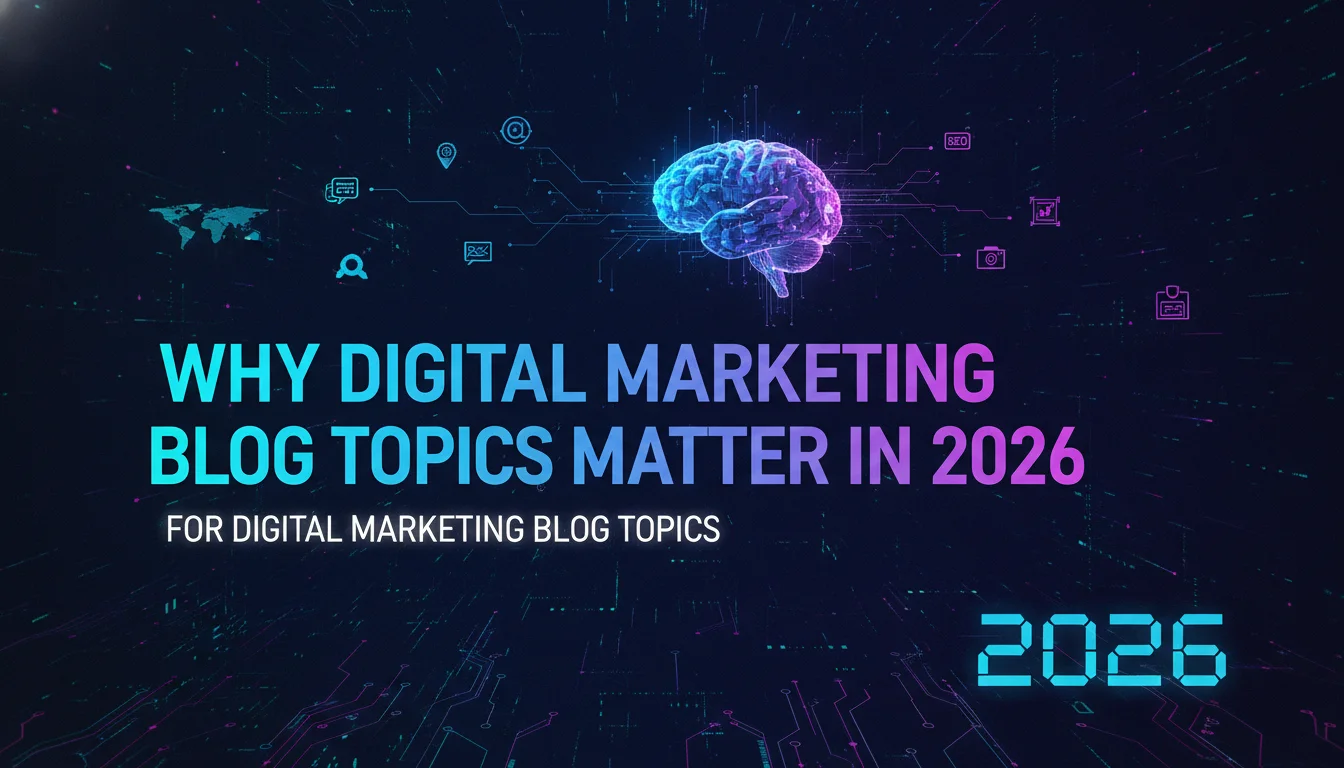 Illustration of Why Digital Marketing Blog Topics Matter in 2026