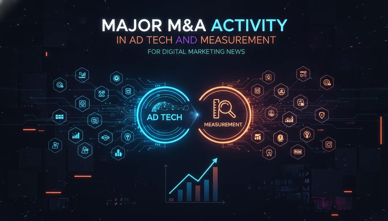 Major M&A Activity in Ad Tech and Measurement — illustrated overview