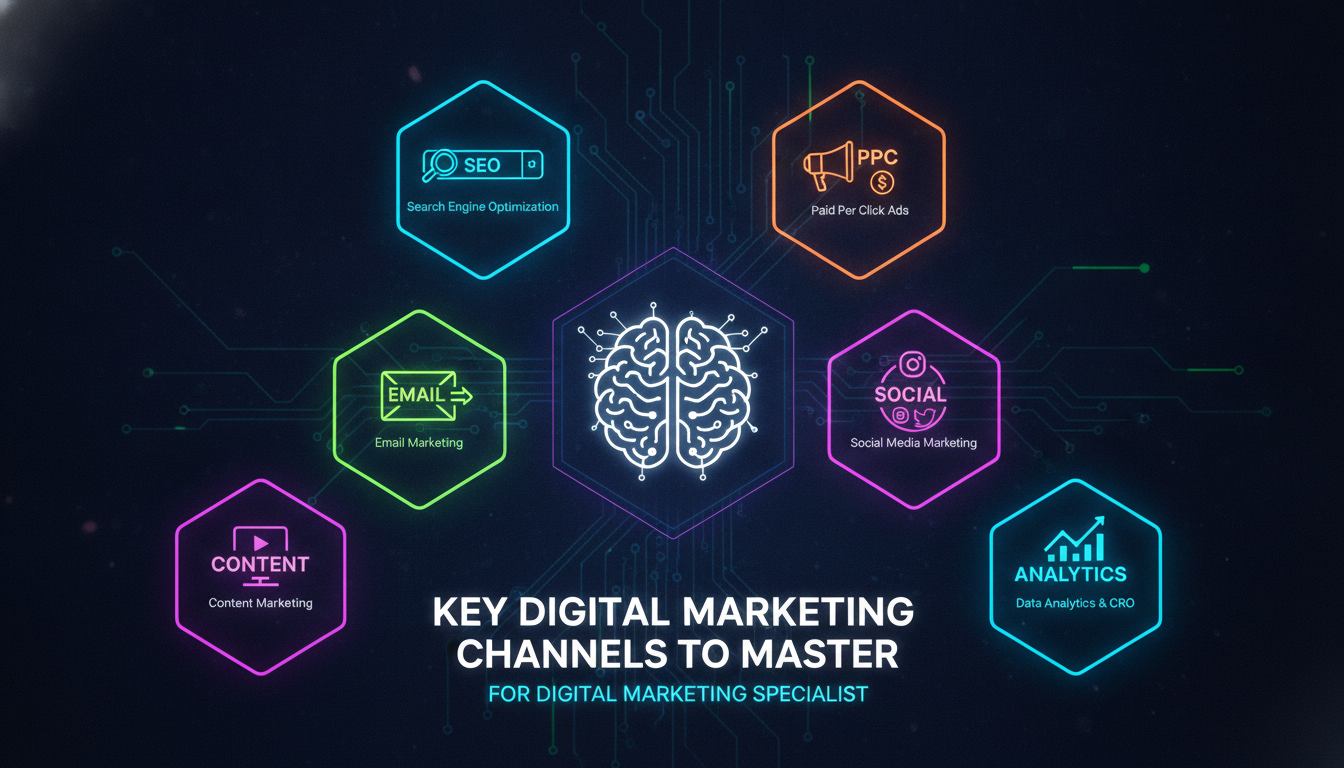 Concept illustration for Key Digital Marketing Channels to Master
