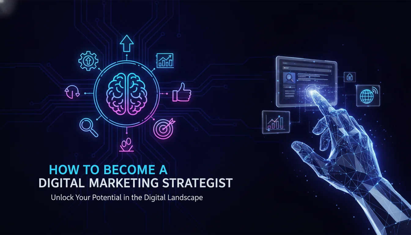 Concept illustration for How to Become a Digital Marketing Strategist