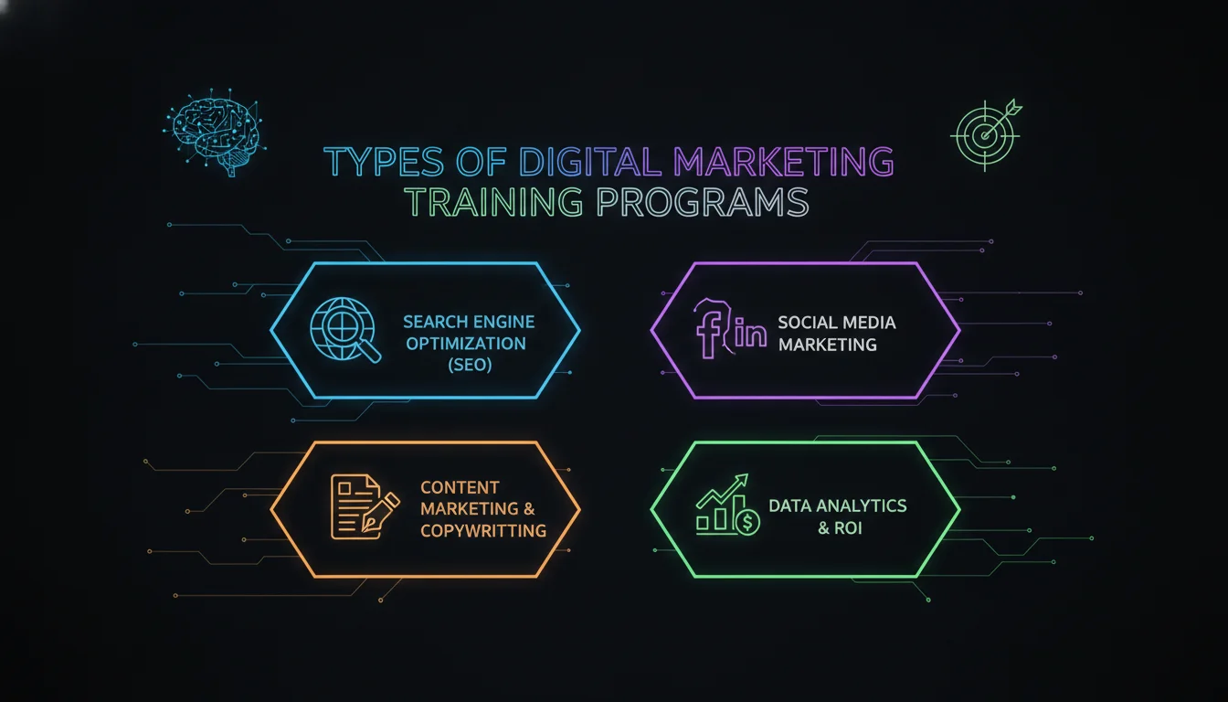 Visual guide to Types of Digital Marketing Training Programs