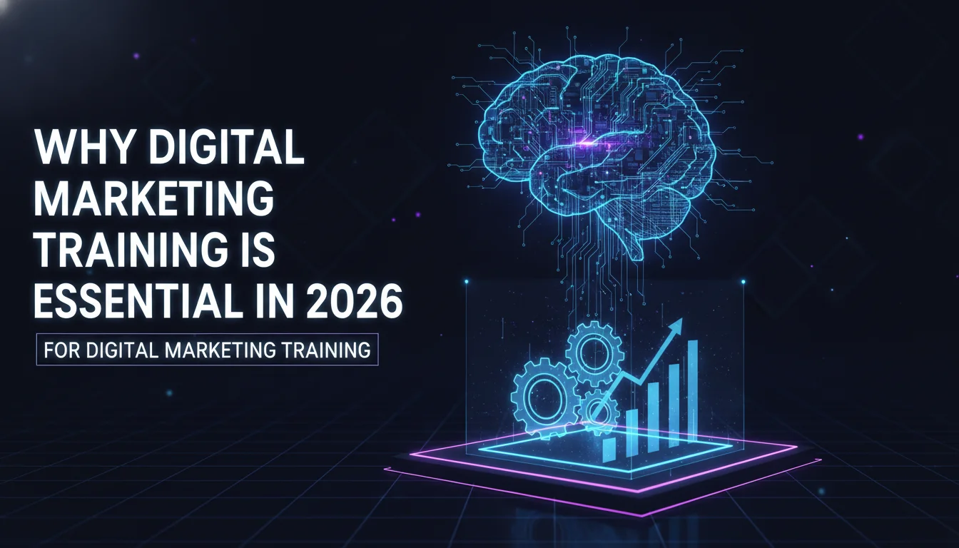 Why Digital Marketing Training Is Essential in 2026 — illustrated overview