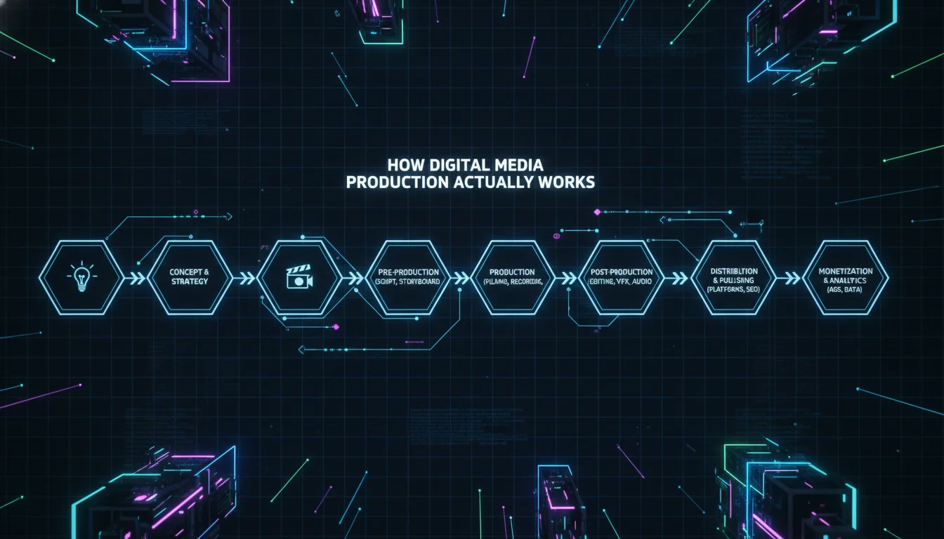Visual guide to How Digital Media Production Actually Works