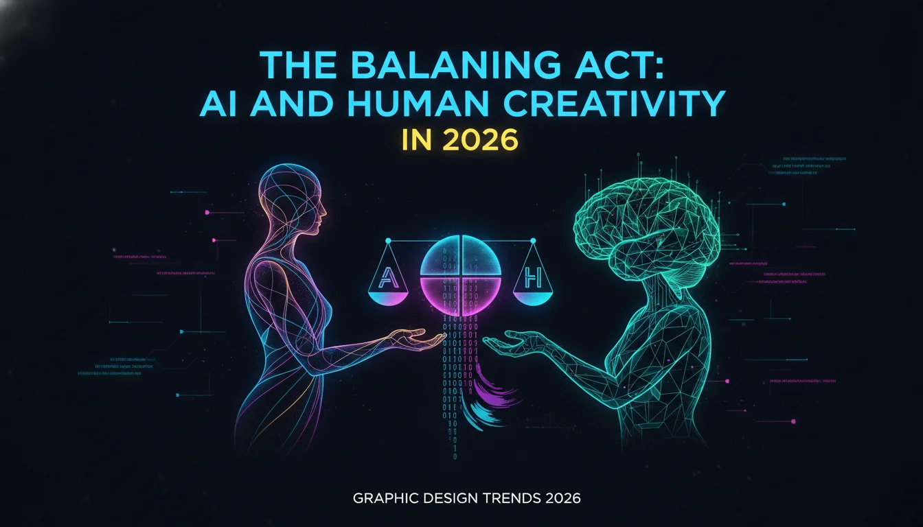 Illustration of The Balancing Act: AI and Human Creativity in 2026