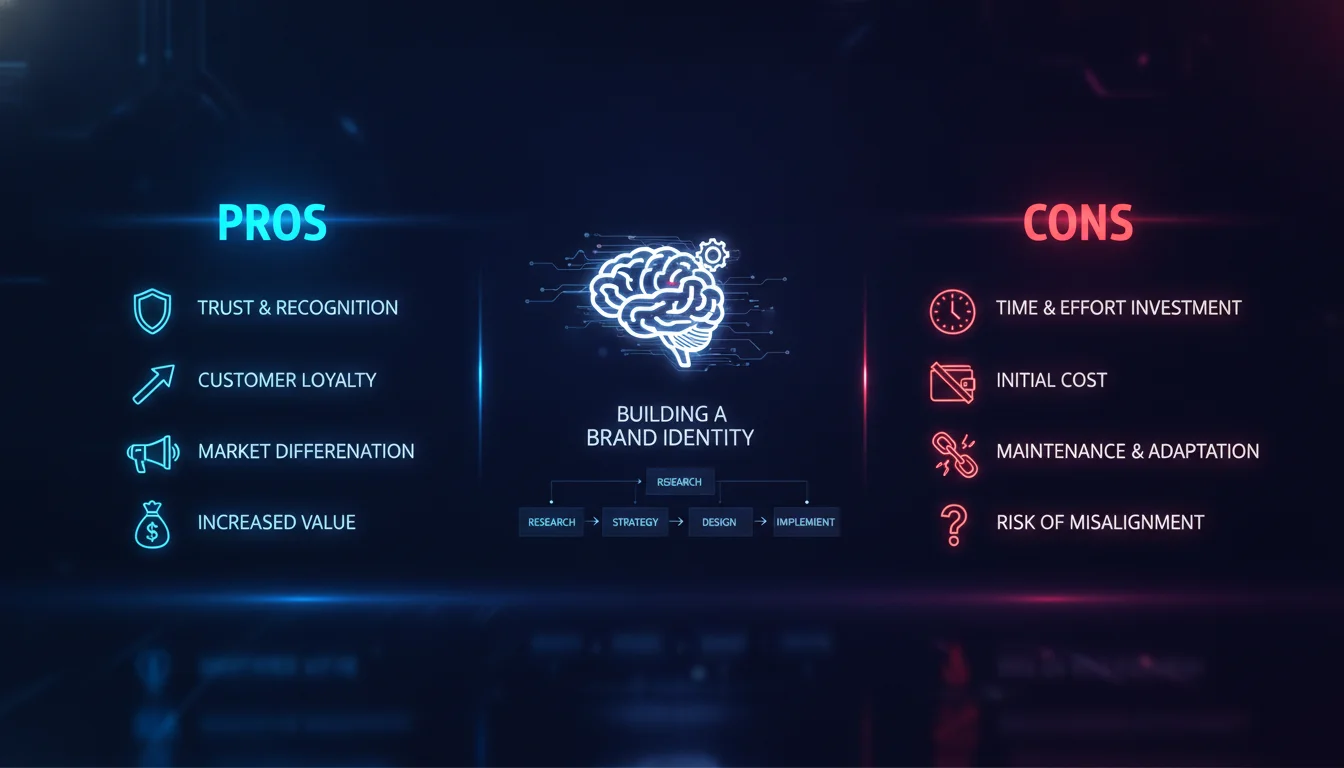 Visual guide to Pros and Cons of Building a Brand Identity