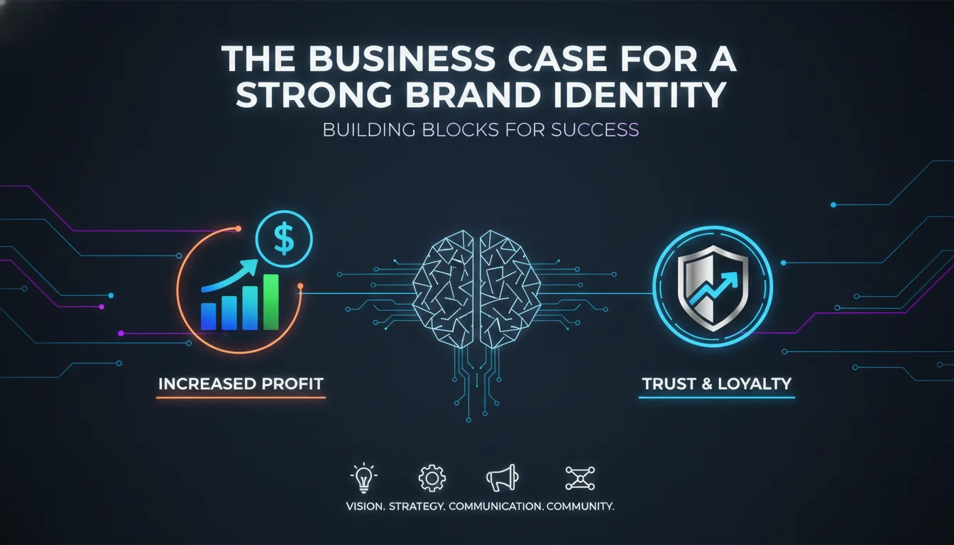 The Business Case for a Strong Brand Identity — illustrated overview