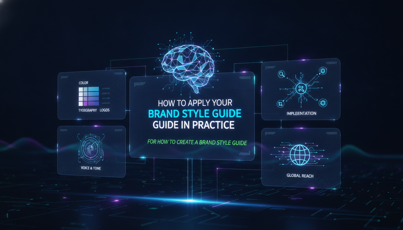 Concept illustration for How to Apply Your Brand Style Guide in Practice