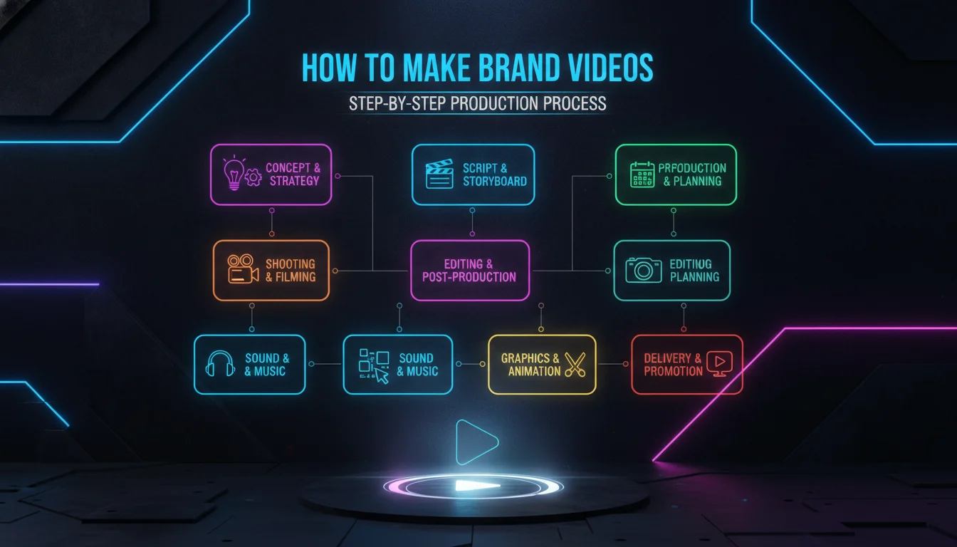 Concept illustration for How to Make Brand Videos: Step-by-Step Production Process