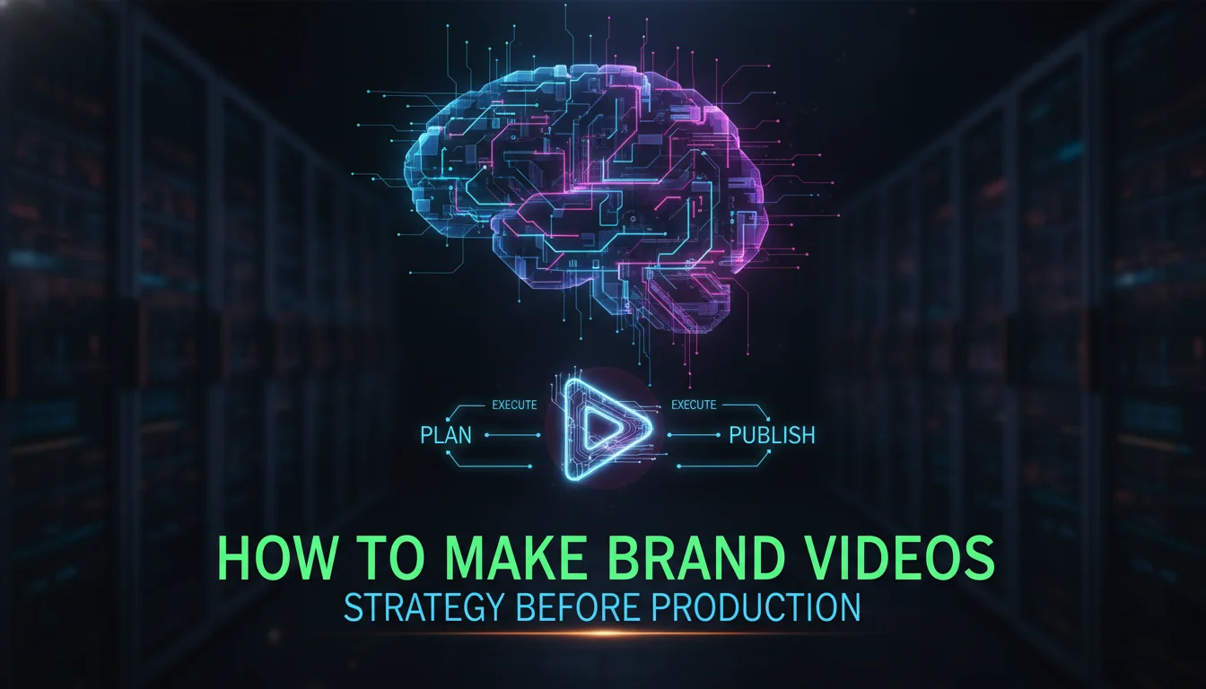 How to Make Brand Videos: Strategy Before Production — illustrated overview