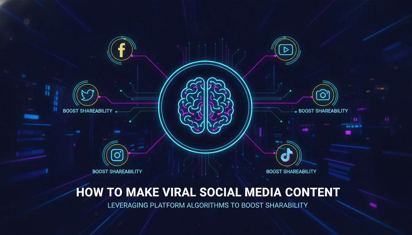 Concept illustration for Leveraging Platform Algorithms to Boost Shareability