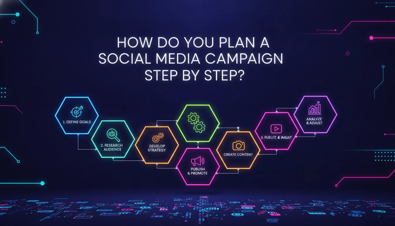 Visual guide to How Do You Plan a Social Media Campaign Step by Step?