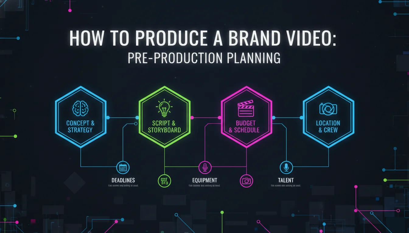 Concept illustration for How to Produce a Brand Video: Pre-Production Planning