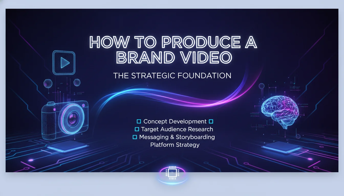 How to Produce a Brand Video: The Strategic Foundation — illustrated overview