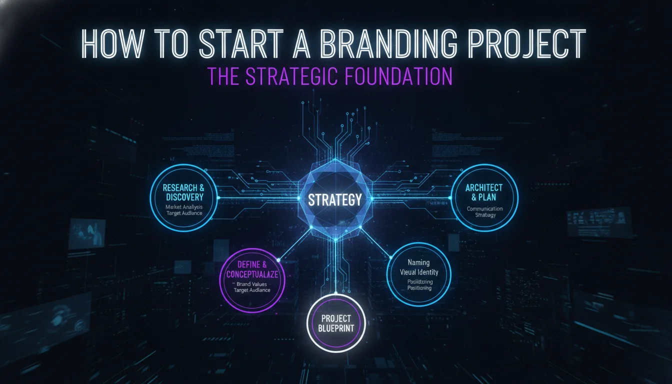 How to Start a Branding Project: The Strategic Foundation — illustrated overview