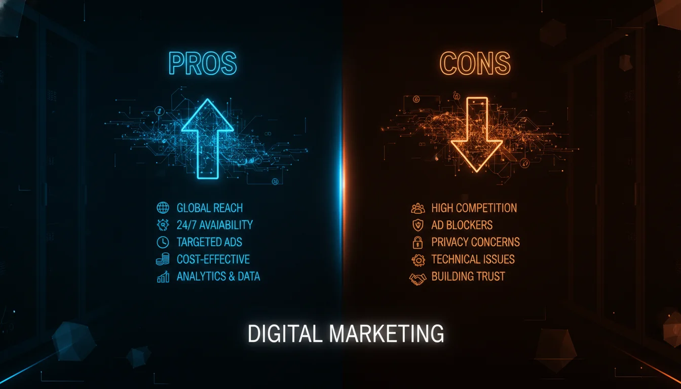 Pros and Cons — illustrated overview