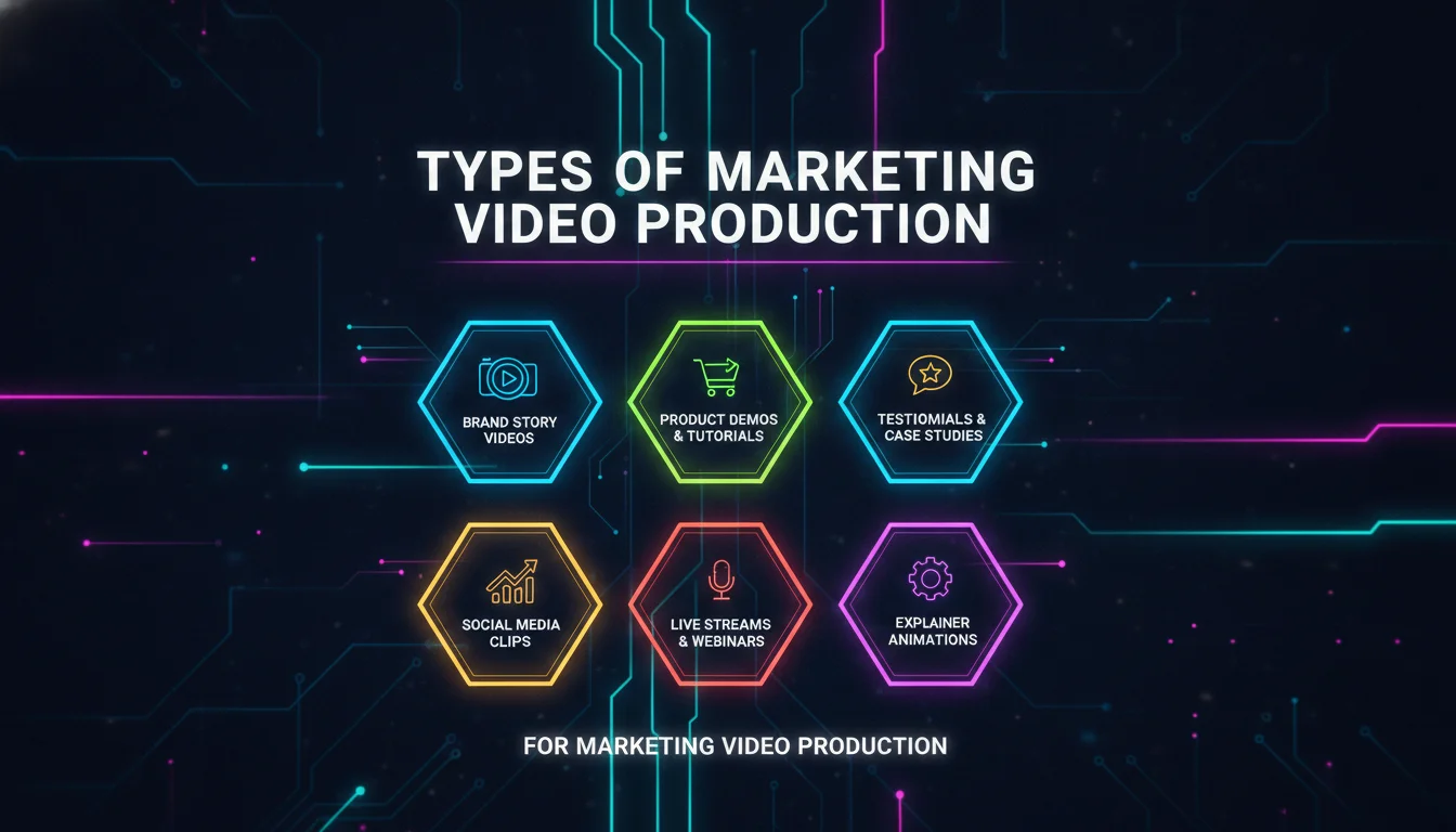 Types of Marketing Video Production — illustrated overview