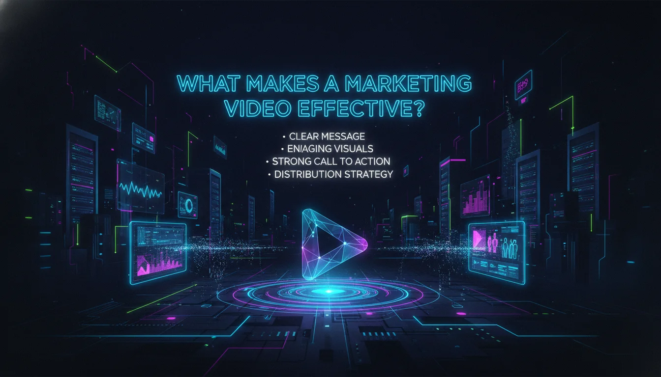 Concept illustration for What Makes a Marketing Video Effective?