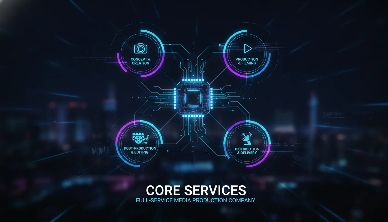 Visual guide to Core Services of a Full-Service Media Production Company