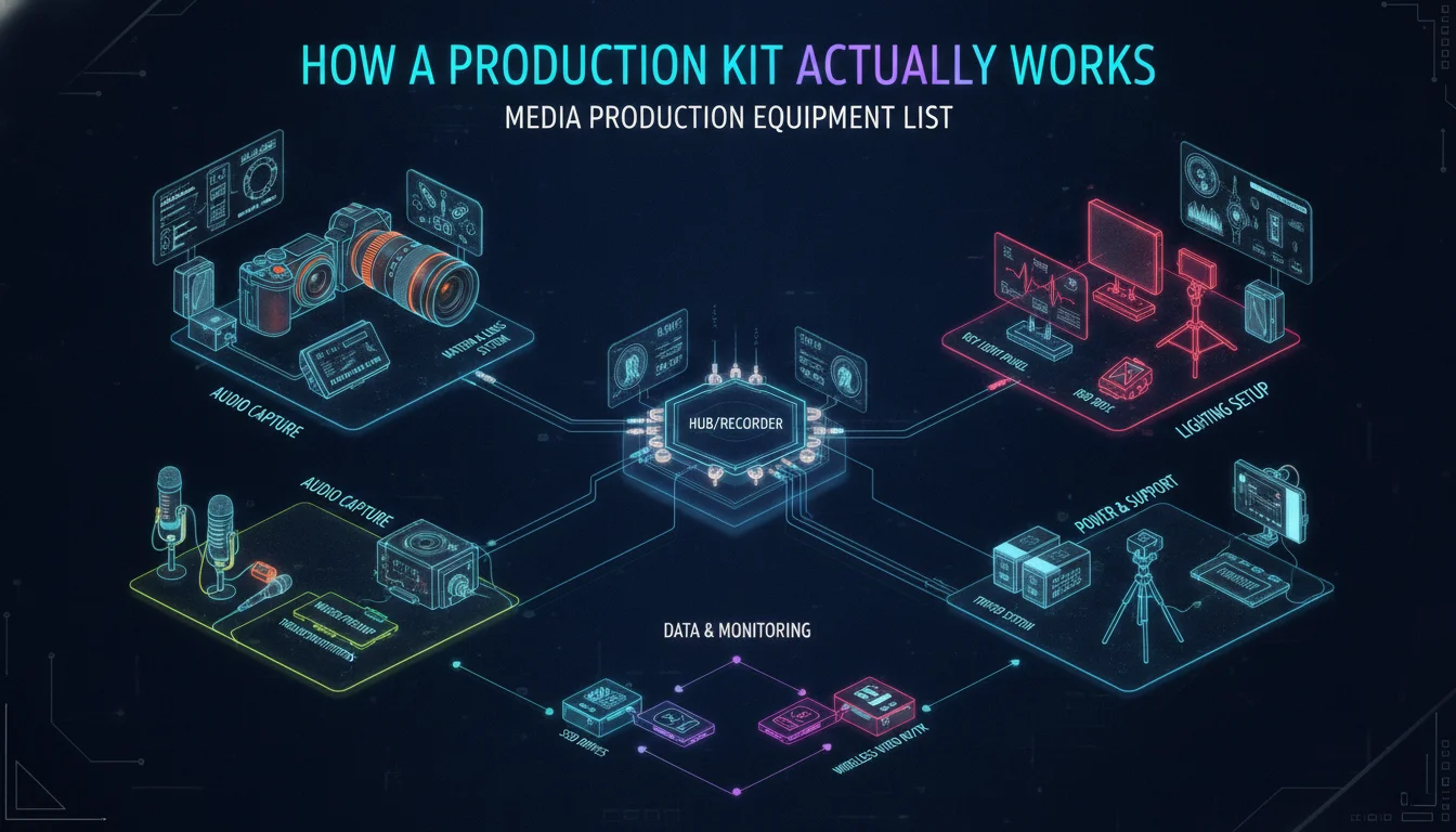 How a Production Kit Actually Works — illustrated overview