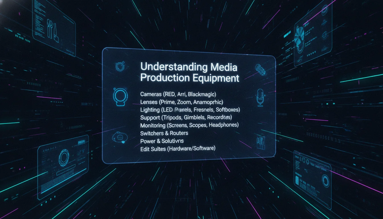 Illustration of Understanding Media Production Equipment
