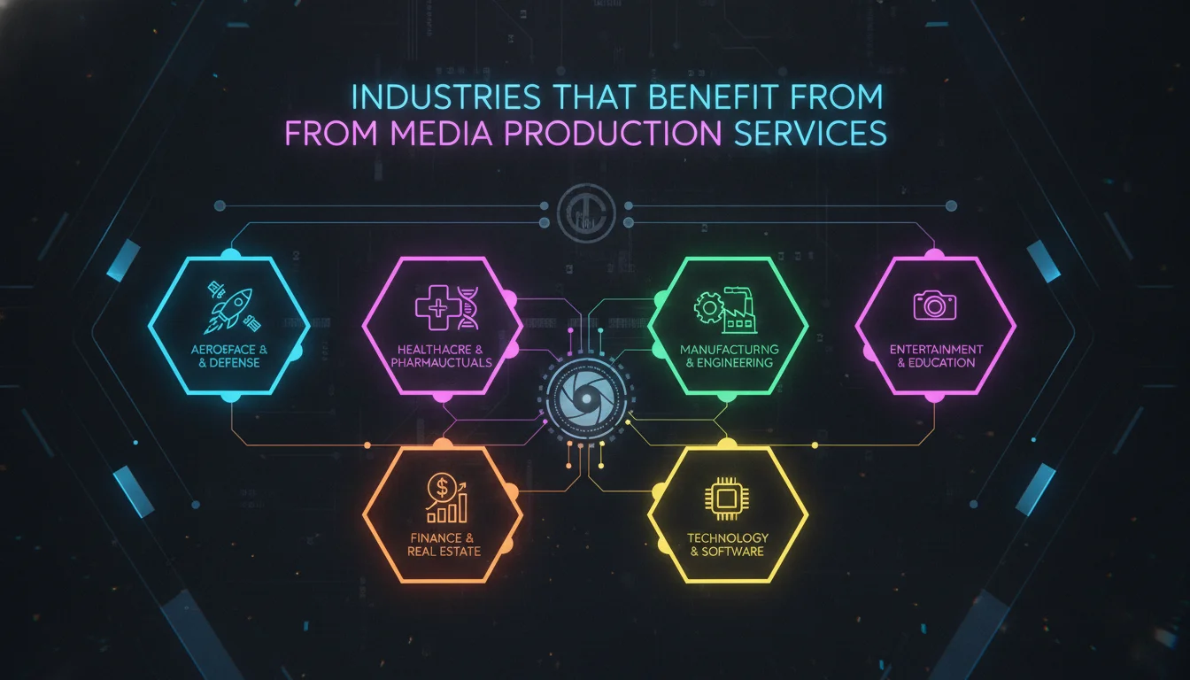 Concept illustration for Industries That Benefit from Media Production Services