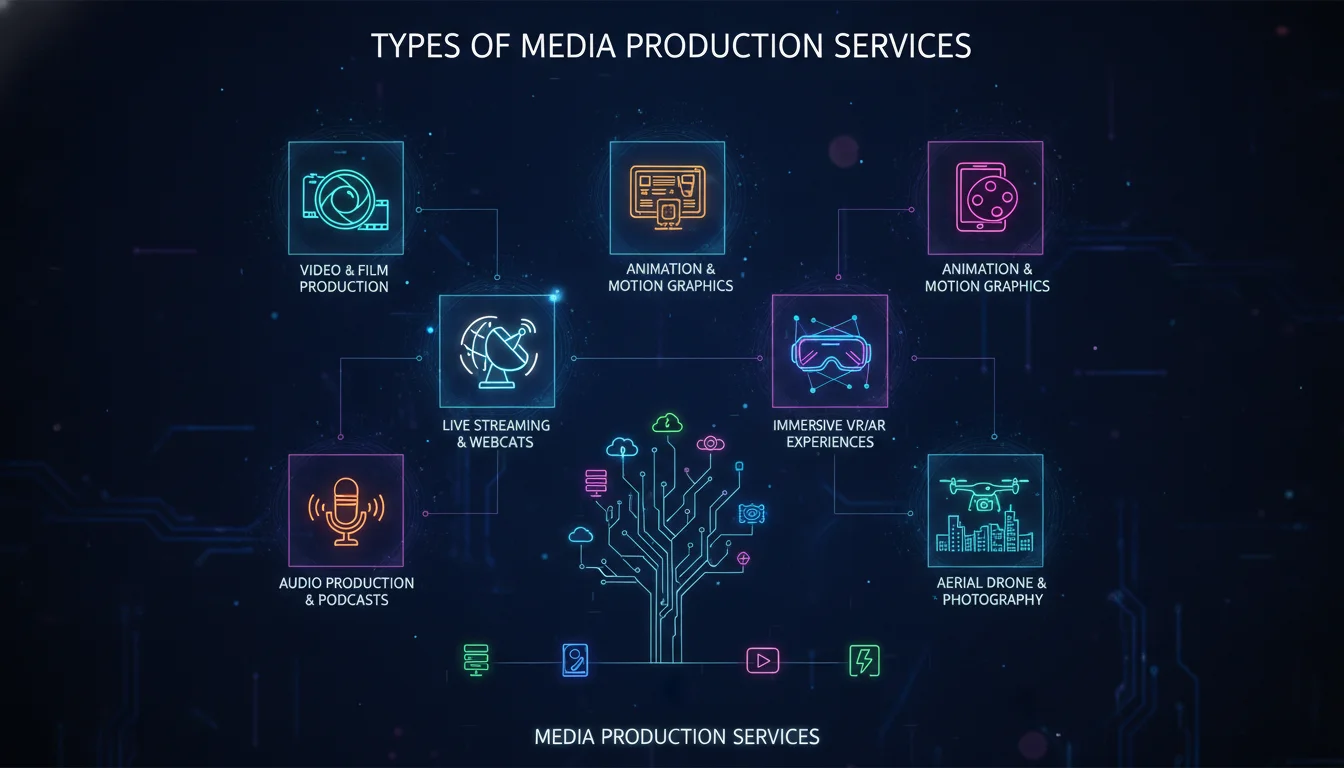 Visual guide to Types of Media Production Services