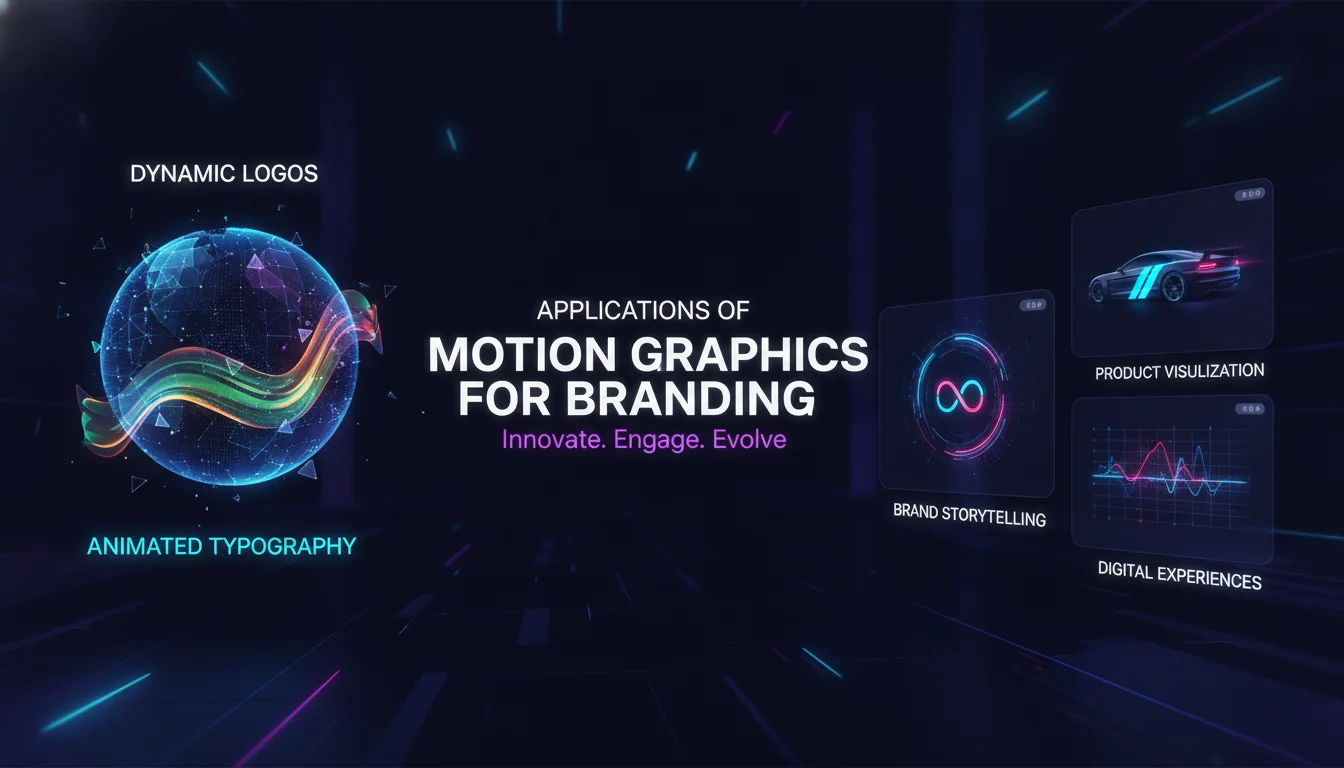 Concept illustration for Applications of Motion Graphics in Branding