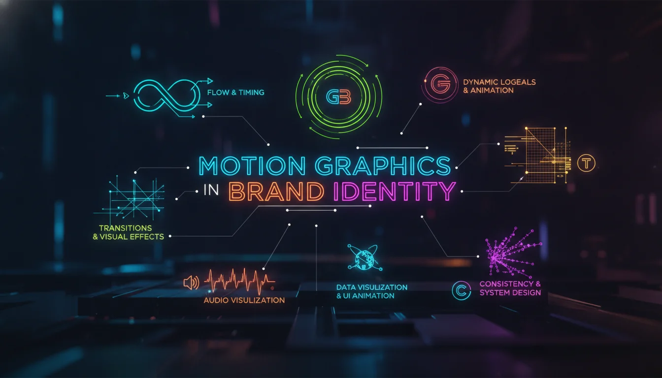 Key Elements of Motion Graphics in Brand Identity — illustrated overview