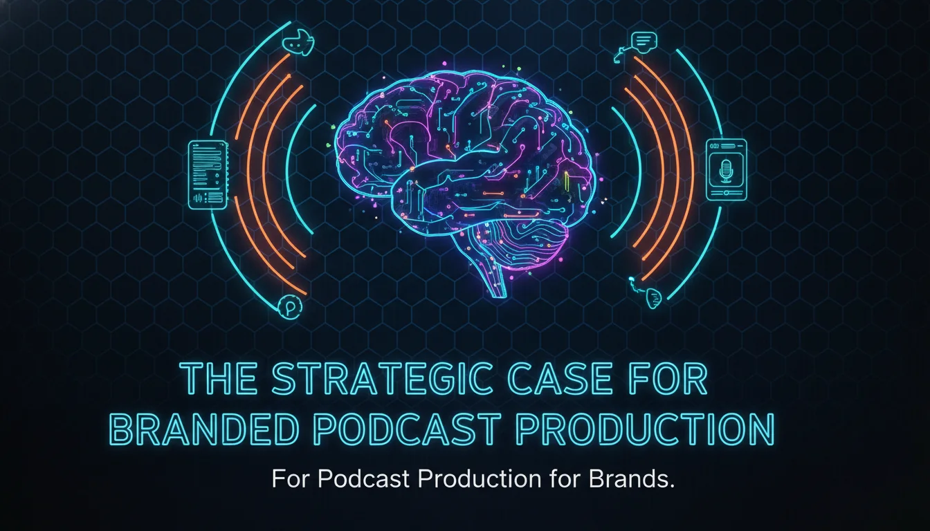 The Strategic Case for Branded Podcast Production — illustrated overview