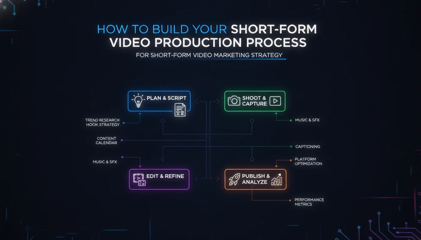 Concept illustration for How to Build Your Short-Form Video Production Process