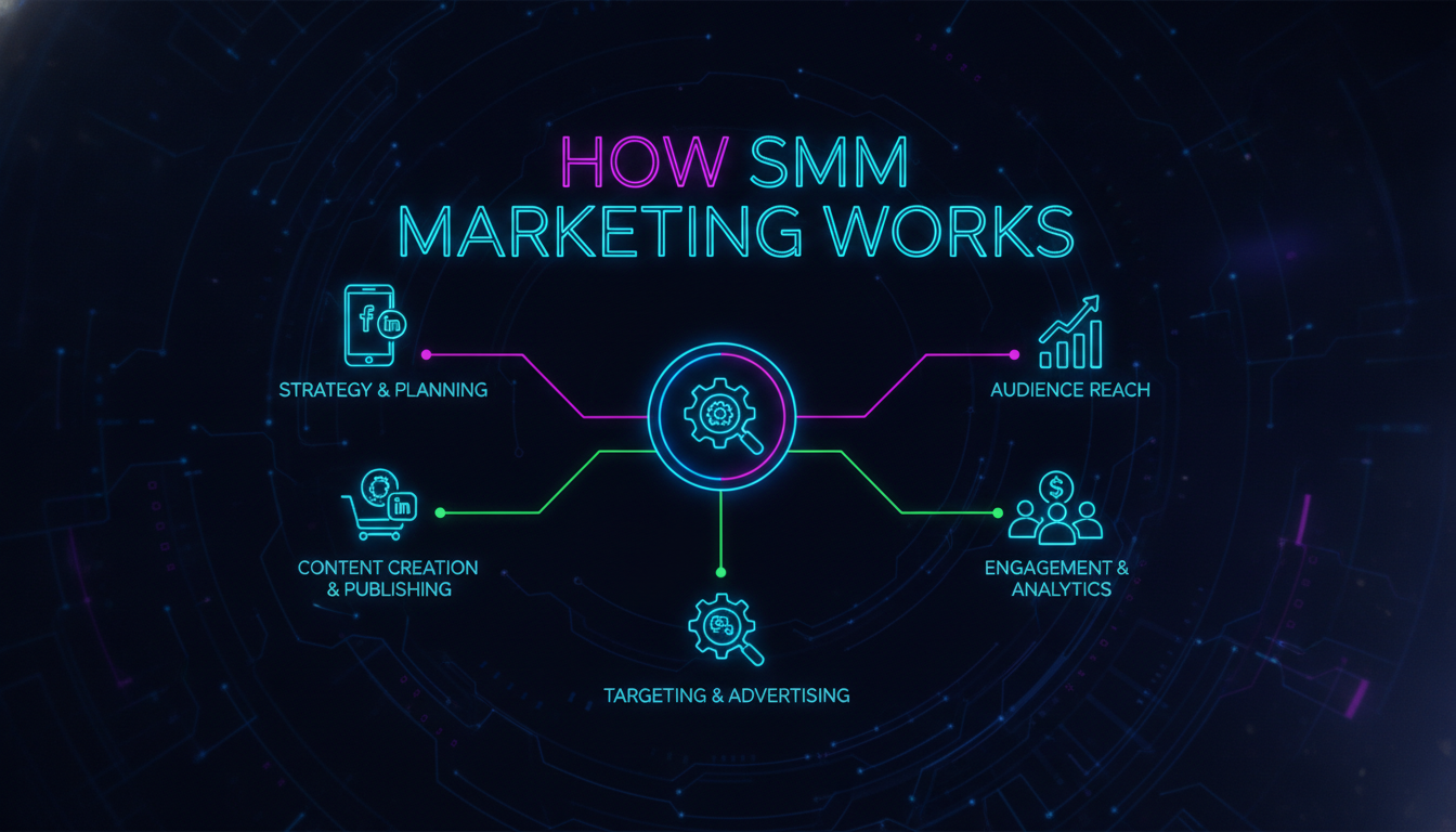 How SMM Marketing Works — illustrated overview