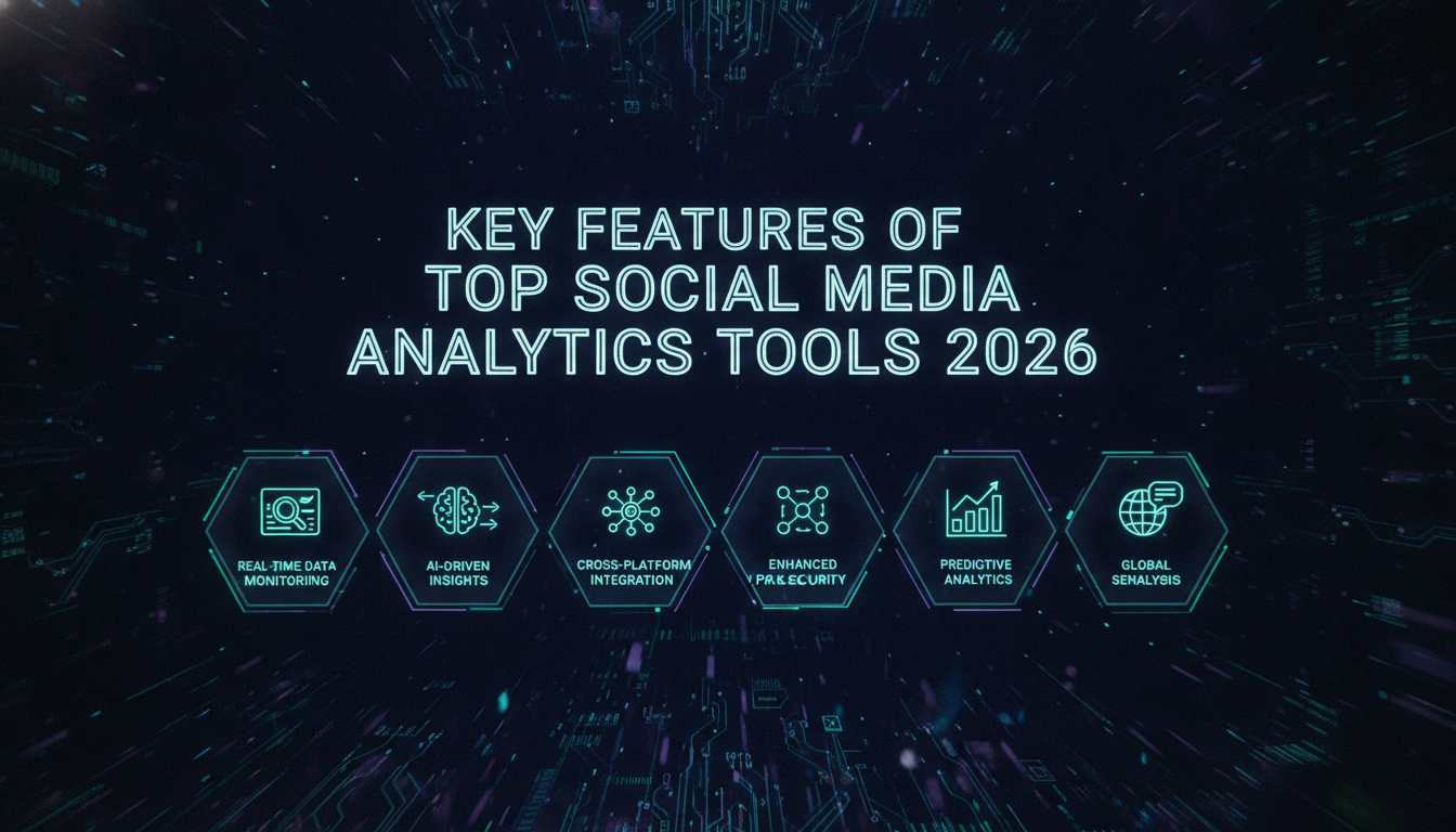 Visual guide to Key Features of Top Social Media Analytics Tools 2026