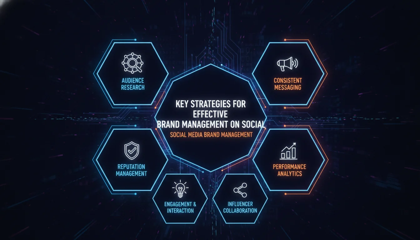Visual guide to Key Strategies for Effective Brand Management on Social