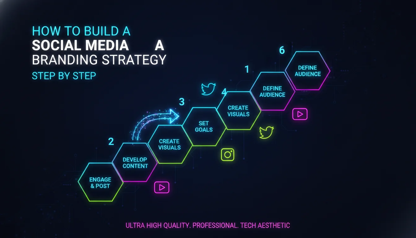 Visual guide to How to Build a Social Media Branding Strategy Step by Step