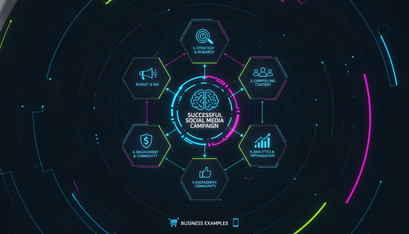 Visual guide to Key Elements of a Successful Social Media Campaign