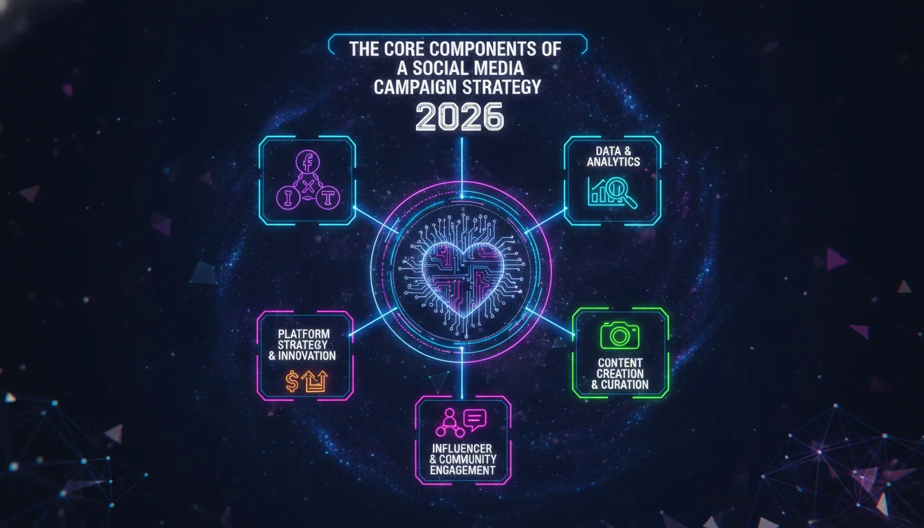 Visual guide to The Core Components of a Social Media Campaign Strategy 2026
