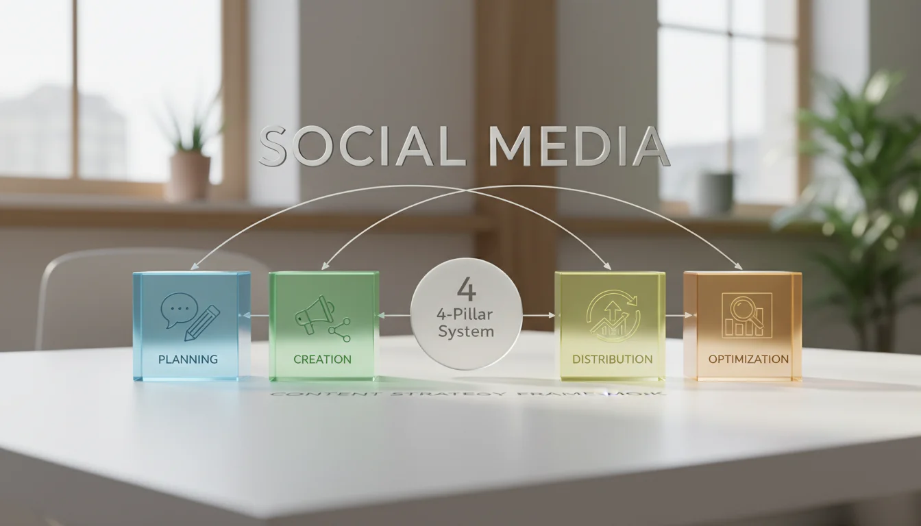 Content Strategy Framework: The 4-Pillar System , social media guide by Emin Media