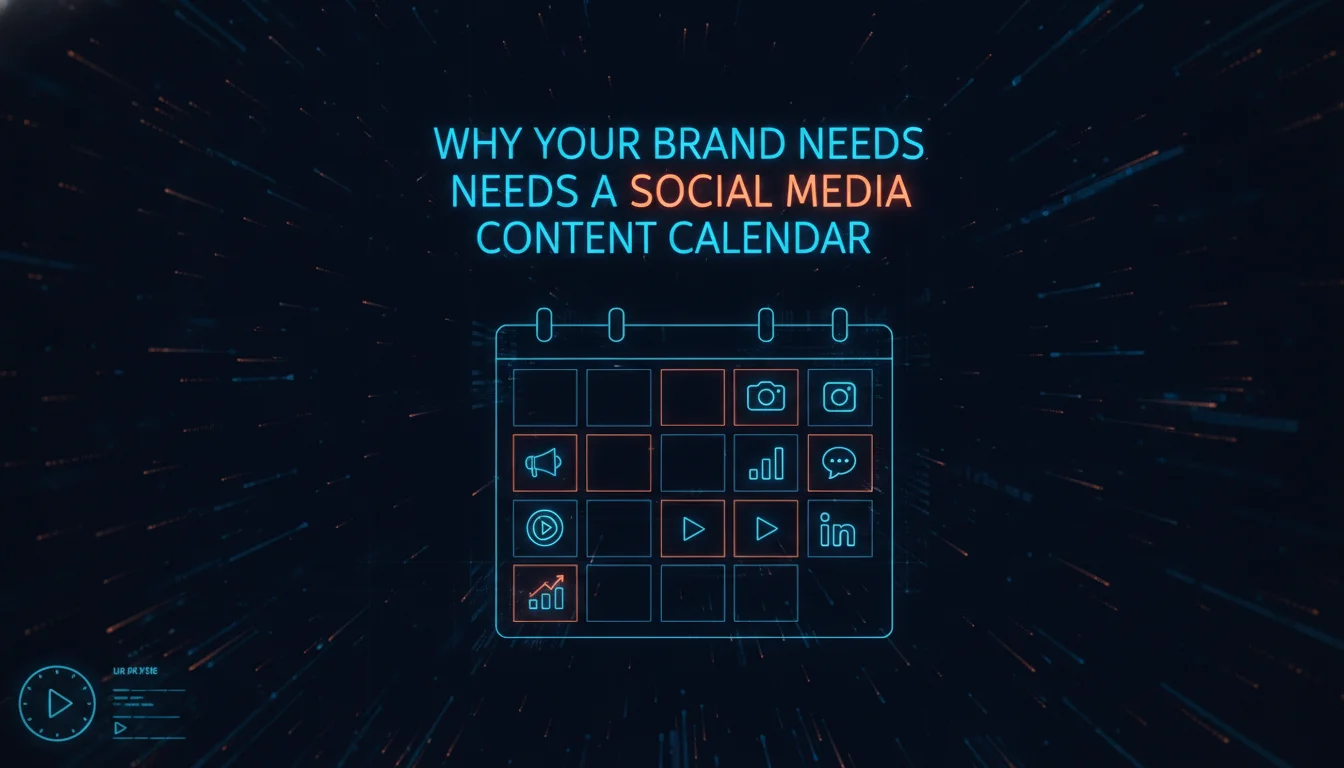 Why Your Brand Needs a Social Media Content Calendar — illustrated overview