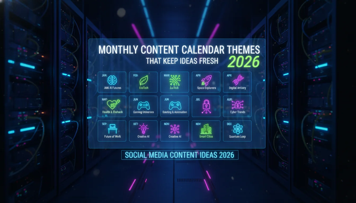 Concept illustration for Monthly Content Calendar Themes That Keep Ideas Fresh